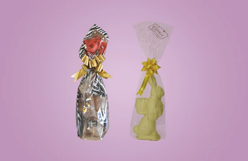 Chocolates Chesoa presentados en huevos de pascua y figuras.