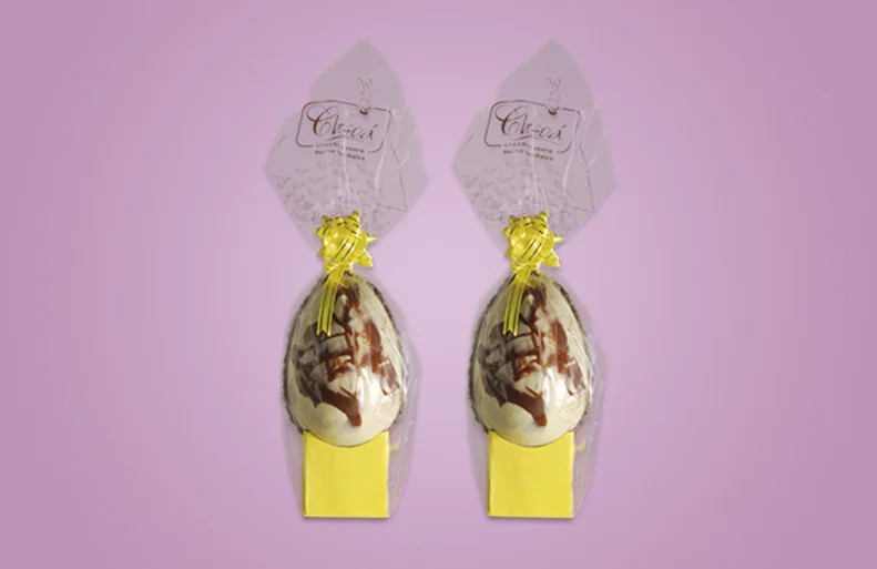 Chocolates Chesoa presentados en huevos de pascua y figuras.
